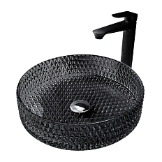 Раковина Abber Glas 39,5 см черная