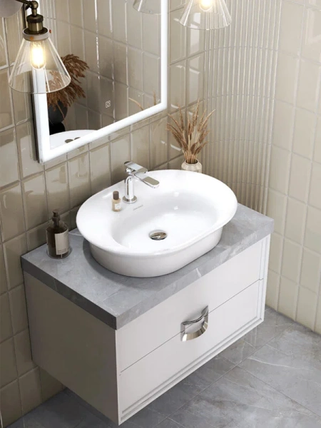 Раковина Kerama Marazzi Canaletto 60 см накладная CN.wb.60 (детальная фотография), накладные (на столешницу), пристенные