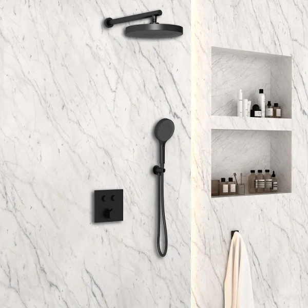 Душевой комплект Vincea черный VSFW-4I212MB (детальная фотография), черные