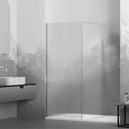 Душевая перегородка RGW Walk In WA-08 120 см профиль хром - фото 2