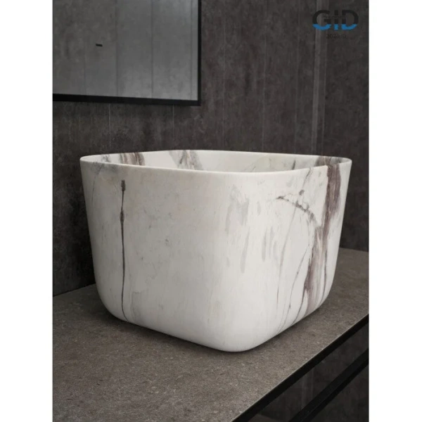 Раковина GID Creativo Mnc9301 36 см под камень матовая 54480 (детальная фотография), современные, hi-tech