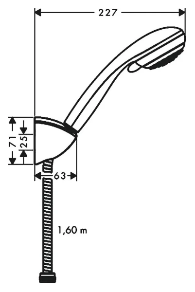 Душевой комплект Hansgrohe Crometta 85 хром 27559000 (детальная фотография), современные, hi-tech