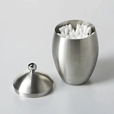 Косметическая емкость WasserKRAFT Ruwer с крышкой