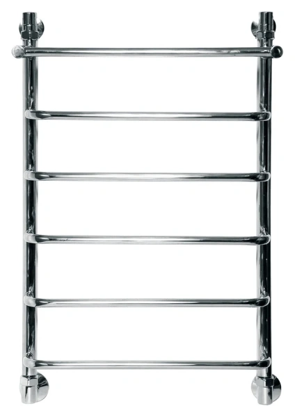 Полотенцесушитель водяной Ника Quadro 80x60 см хром Л 90 ВП 80/60 (детальная фотография), современные, hi-tech