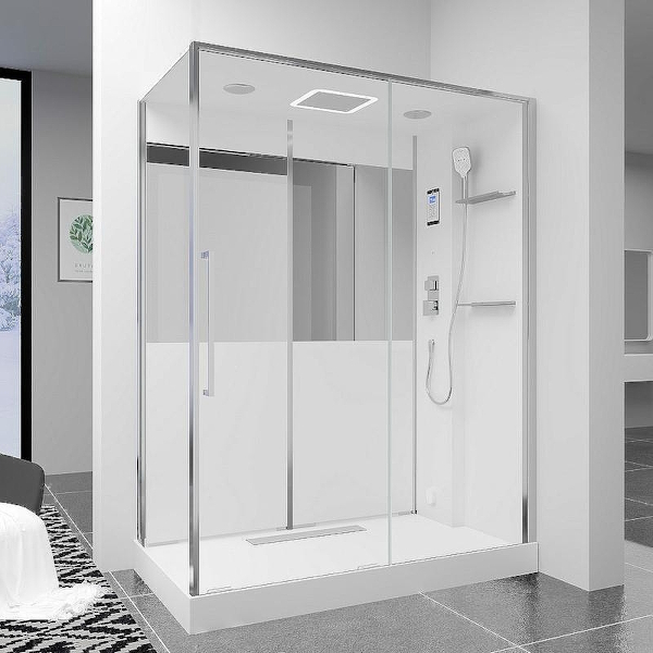 Душевая кабина Black&White Galaxy 160x85 см c паром 889000 (детальная фотография), прямоугольные