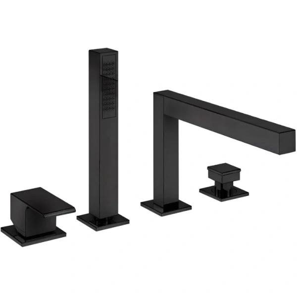 Смеситель для ванны Cezares Porta черный матовый PORTA-BVDM4-NOP (детальная фотография)