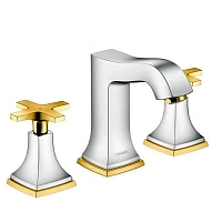 Смеситель для раковины, хром-золото, Hansgrohe Metropol Classic 31306090