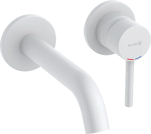 Смеситель для раковины Kludi Bozz белый матовый - фото 1