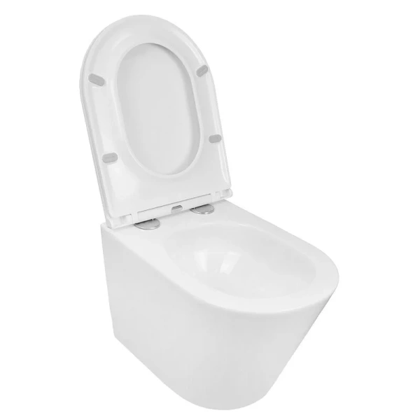 Унитаз подвесной Azario Teramo безободковый AZ-0053-UQ3 (детальная фотография), в наличии