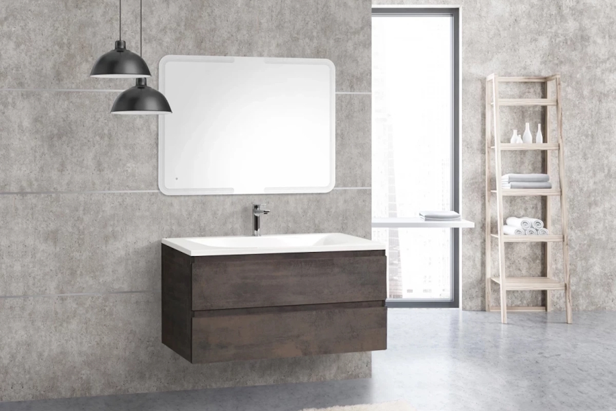 Тумба под раковину подвесная Cezares Molveno 100 см ossido MOLVENO-100-2C-SO-OSS (детальная фотография), нет в наличии