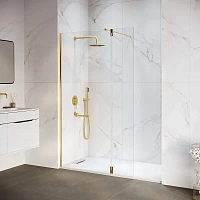 Душевая перегородка RGW Walk In WA-051Gb 100 см профиль золото