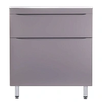 Тумба под раковину напольная Style Line Бергамо 90 см серая