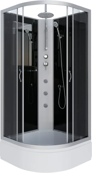 Душевая кабина Niagara Classic 100x100 см стекло тонированное 35021434BKTG (детальная фотография)