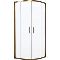 Душевой уголок профиль бронза стекло прозрачное Vegas-glass