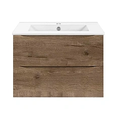 Тумба под раковину подвесная Vincea Mia Slim 60 см дуб винтаж