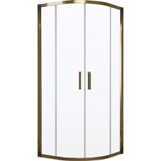 Душевой уголок профиль бронза стекло прозрачное Vegas-glass