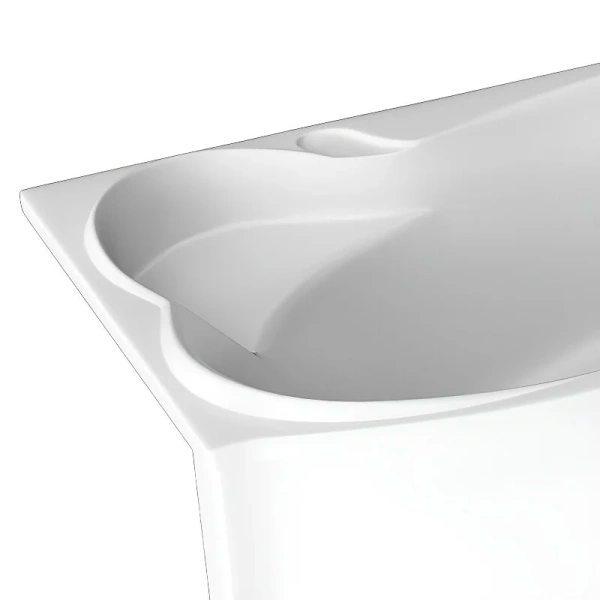 Ванна акриловая 1MarKa Gracia 01гр1710лкп/01гр1710пкп, 170 x 100 см, левая/правая, цвет белый (детальная фотография), в наличии