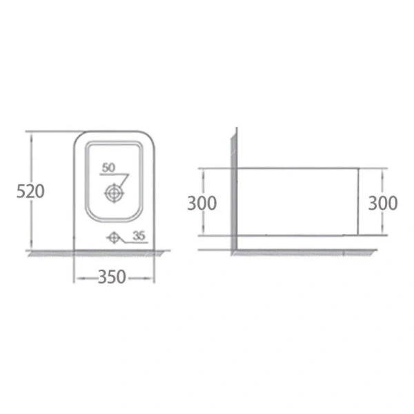Биде подвесное Boheme Mane белое глянцевое 970-BDT-W (детальная фотография), современные, hi-tech