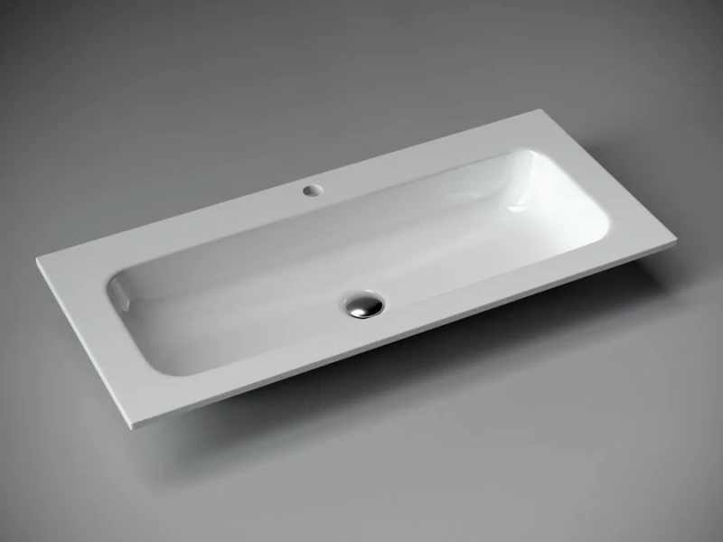 Раковина Sancos Element 101 см белая CN7013 (детальная фотография), встраиваемые (в столешницу), пристенные