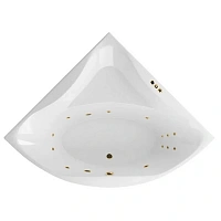 Ванна гидромассажная Excellent Glamour Smart 150 x 150 см, белый/золото, WAEX.GLA15.SMART.GL