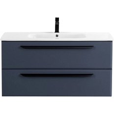 Тумба под раковину подвесная Cezares Eco 100 см grafito