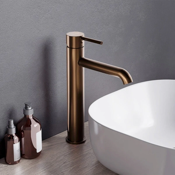 Смеситель для раковины Damixa Scandinavian Pure розовое золото 360250500 (детальная фотография), современные, hi-tech