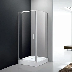 Душевой уголок Cezares Molveno 80x80 см профиль хром стекло прозрачное