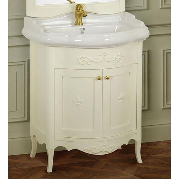 Тумба под раковину напольная Migliore Bella 64 см Avorio 25910 (детальная фотография), классика, ретро, в стиле прованс