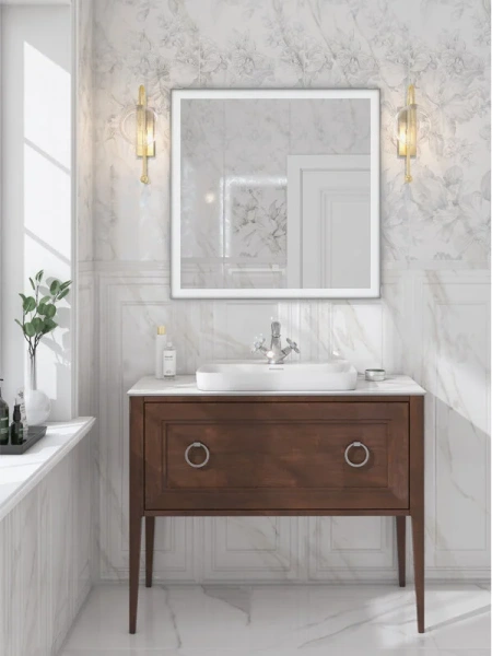 Раковина Kerama Marazzi Plaza 55 см встраиваемая сверху PLR.wbi.55.1 (детальная фотография), 55 см