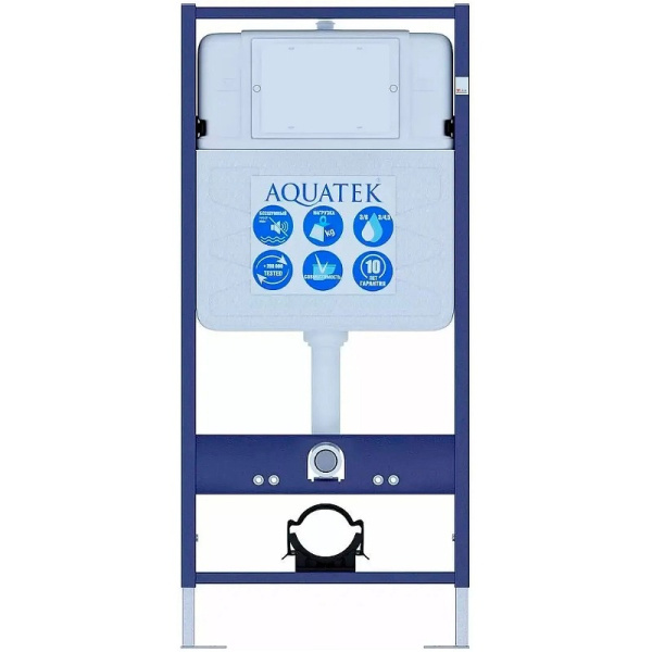 Унитаз с инсталляцией Акватек Оберон 3 в 1 Set AQUATEK ОБЕРОН (детальная фотография), по запросу