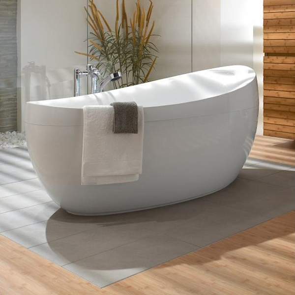 Ванна квариловая Villeroy & Boch Aveo 190х95 см белая со сливом-переливом UBQ194AVE9PDV-01 (детальная фотография), овальные