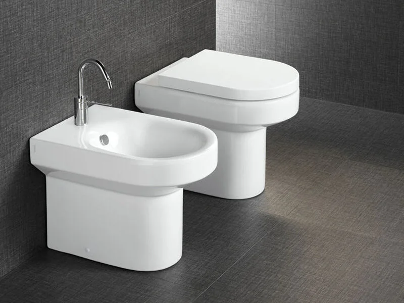 Унитаз напольный Hatria Daytime YXV401 35х55 см (детальная фотография), современные, hi-tech, круглые