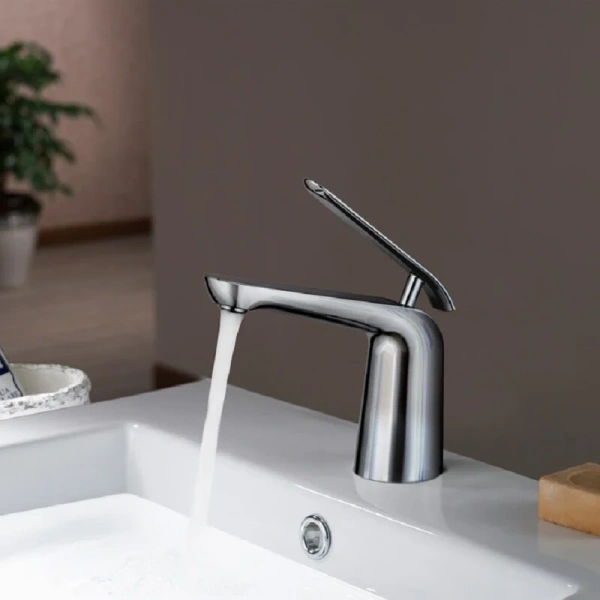 Смеситель для раковины Timo Olivia хром 3161/00F (детальная фотография), современные, hi-tech