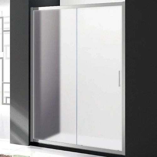 Душевая дверь в нишу Cezares Molveno 110 см стекло рифленое Punto, без антикальциевой обработки - фото 1