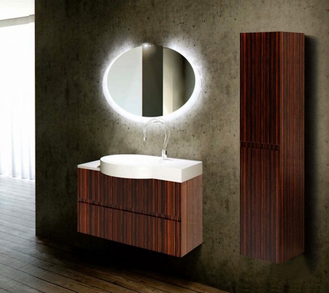 Тумба без раковины, La Beaute ALLIER, макассар 100см BA3 (детальная фотография), по запросу