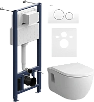 Унитаз с инсталляцией Am.Pm Like с сиденьем микролифт