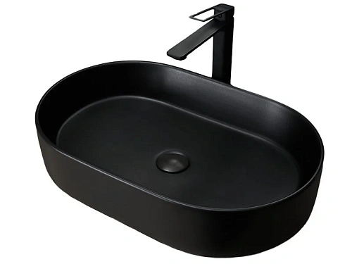 Раковина GID Lago Bm1479 61 см черная - фото 1