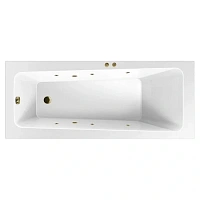 Ванна гидромассажная Excellent Ava Soft 160 x 70 см, белый/бронза, WAEX.AVA16.SOFT.BR