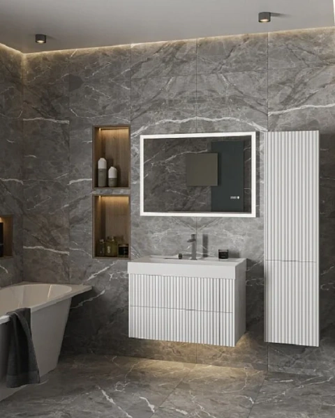 Ванна из искусственного камня Belux Лондон ВЛН L/R, 4810924270733/4810924270726, 170 x 70 см, белый, левая/правая (детальная фотография), 170х70