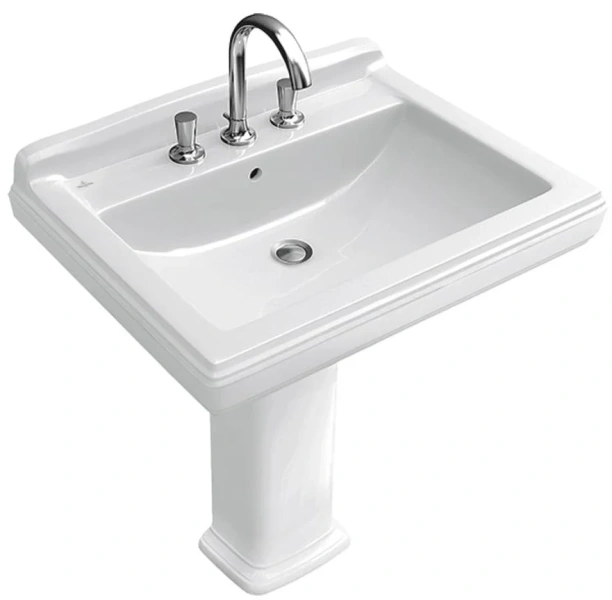 Раковина с одним отверстием под смеситель Villeroy & Boch Hommage 710175 (детальная фотография)