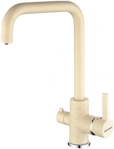 Смеситель для кухни Paulmark Logas бежевый - фото 4