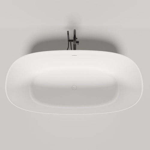 Ванна из искусственного камня Salini Sofia 185x90 см покраска снаружи по RAL 102529MN (детальная фотография), овальные