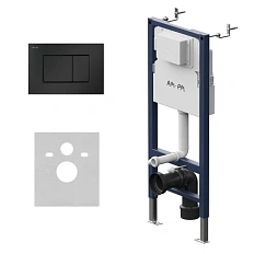 Инсталляция для унитаза Am.Pm PrimeFit с черной клавишей