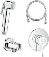 Гигиенический душ со смесителем Grohe BauClassic хром