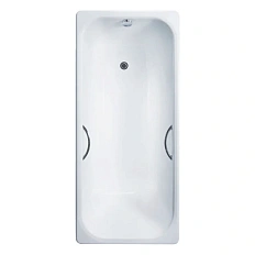 Ванна чугунная Delice Aurora 160x75 с отверстиями под ручки