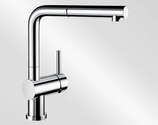 Смеситель для кухни Blanco Linus-S-F (детальная фотография), высокие, округлая форма