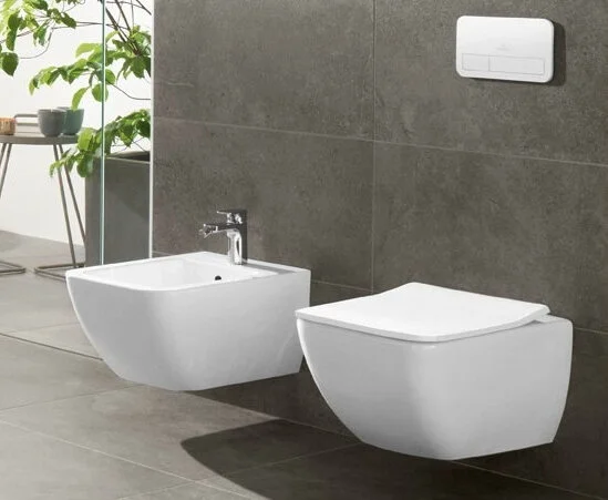  Биде подвесное Villeroy & Boch Venticello с покрытием CeramicPlus 441100R1 (детальная фотография), современные, hi-tech