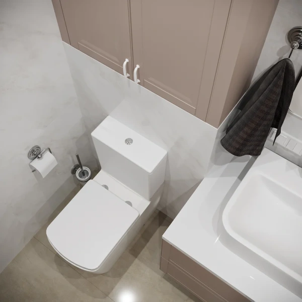 Унитаз компакт Lavinia Boho Aveo безободковый 3306010R (детальная фотография), белые