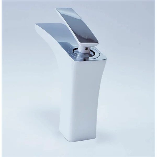 Смеситель для раковины Timo Helmi хром-белый 4061/00-16F (детальная фотография), современные, hi-tech