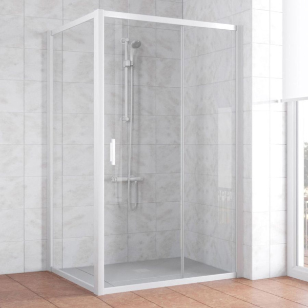 Душевой уголок стекло прозрачное Vegas-glass ZP+ZPV 120х100 01 (детальная фотография)